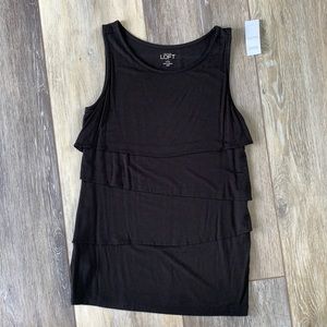 NWT Loft Black Sleeveless Top